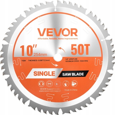 Řezný kotouč 254MM 50 zubů Snižuje hluk Pilový List pro kotoučovou pilu