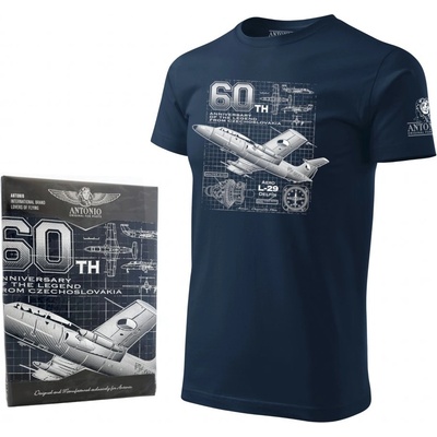 Tričko Antonio lietadlo L-29 Delfín navy