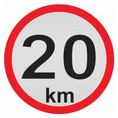 Samolepka reflexná veľká - 20km AutoZulu