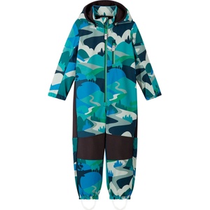 Reima Детски софтшел гащеризони Reima Kid's Nurmes Softshell Overall Print Overall - Sparkly Blue - размер 116 (EU) (703-7603-0315)