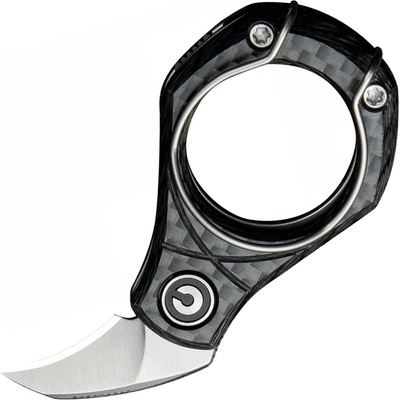 Civivi Pyrus Satin 14C28N Twill Carbon Fiber Slipjoint Ostap Hel design C23038-3