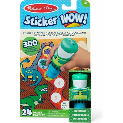 Melissa & Doug Sticker Wow samolepky dinosauři