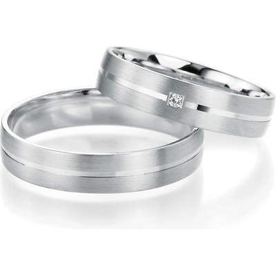 SP-10030 Snubní prsteny s diamantem