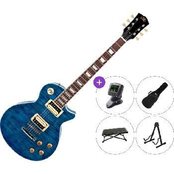 SX EC3H SET Translucent Blue Електрическа китара