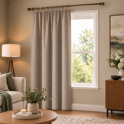 MyBestHome ZET 100% zatemňující závěs SUPER BLACKOUT béžový 005 s řasící páskou 140×250 cm