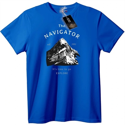 NOONEBRAND Тениска Navegator Планина - 4XL, Black