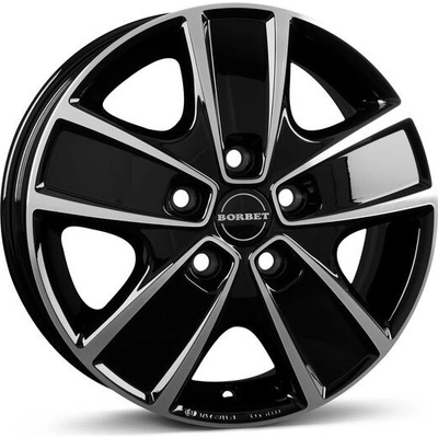 Borbet CWG 6x16 5x118 ET68 black polished