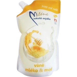 Miléne Течен сапун Miléne Мляко и мед, пълнител, 500 мл