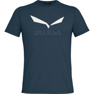 Salewa Мъжка спортна тениска Salewa Solidlogo Dry T-Shirt Sport shirt - Blueberry - размер 48 (216-2734-1213)
