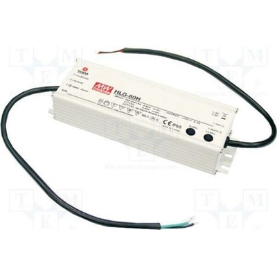 MEAN WELL HLG-80H-12A Napájecí zdroj: spínaný; LED; 60W; 12VDC; 3÷5A; 90÷305VAC; IP65