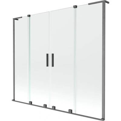 Mexen Velar L Двоен параван за вана, двукрилен, разтегаем 200 x 150 см, (896-200-003-02-66)