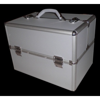 Kosmetický středně velký kufr NCT-02- silver-