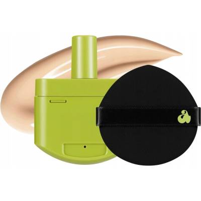 Unleashia Healthy Green Cushion SPF30/PA++ 18 Seashell Saténový make-up v houbičce 15 g