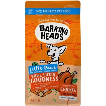 Barking Heads & Meowing Heads Little Paws Bowl Lickin Goodness Chicken 1, 5 кг