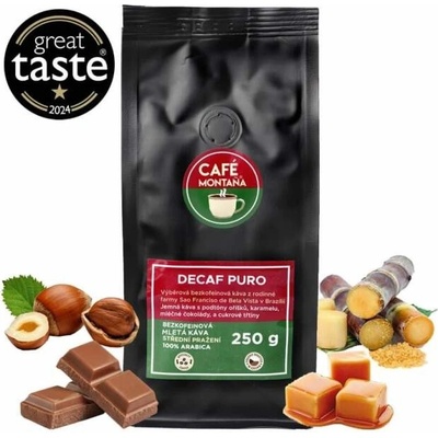 Puro mletá bez kofeinu Decaf Puro Moka konvička 0,5 kg