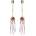 Rimba Bondage Play Nipple Clamps with Feathers Multicolor