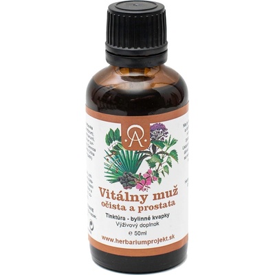 Herbarium Projekt Vitálny muž prostata a očista tinktúra 50 ml