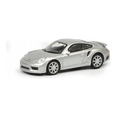 Schuco Porsche 911 991 Turbo S Silver 452633100 1:87