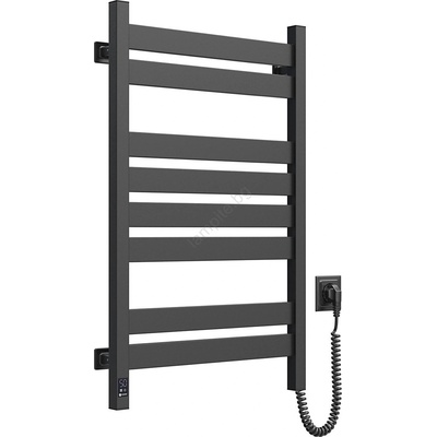 Navin Електрически сушилник за кърпи с термостат LARGO 168W 80x50 cm черен десен (NV0032)