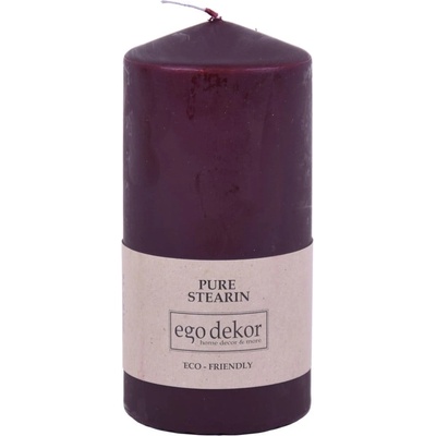 Ego dekor Виненочервена свещ Връх, време на горене 30 ч. Eco - Eco candles by Ego dekor (ZBC-3771026)