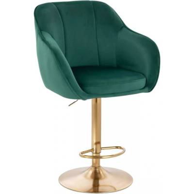 LuxuryForm Design Avola Velur na zlatom tanieri zelená