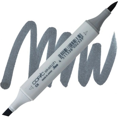Lihová fixa COPIC Sketch oboustranná Brush & Chisel, Cool gray 6 (C6)