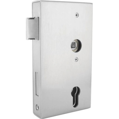 Feldmann Nerezová zámková krabice pro branku a bránu 94,5 x 30 x 173 mm se zadlabacím zámkem rozteč 72 mm 59101-240