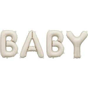 Party Deco Фолиев Балон baby Бежов (fb277t-013)