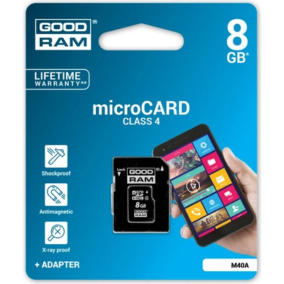 Goodram microSDHC 8 GB Class 4 M40A-0080R11