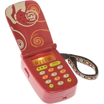 Battat Детска играчка Battat - Интерактивен телефон със звук и светлина , червен (BTBX1177Z)