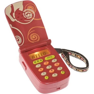 Battat Детска играчка Battat - Интерактивен телефон със звук и светлина , червен (BTBX1177Z)
