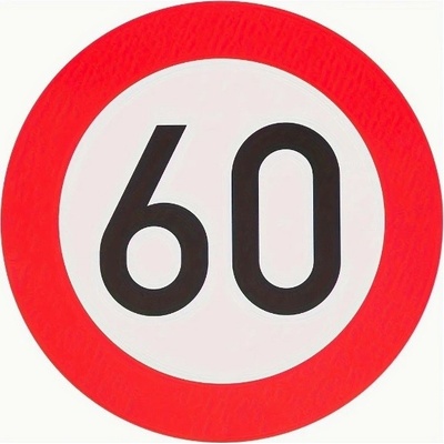 Narozeninová dopravní značka pivo Číslice: 60 Jméno: jiné jméno do komentáře – Zbozi.Blesk.cz