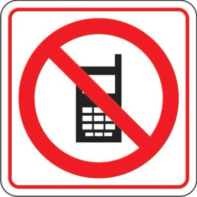 RAFO Samolepka Zákaz telefonování Velikosti: 5 x 5 cm