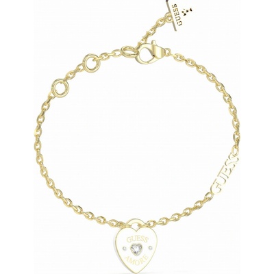 Guess Krásný pozlacený náramek Guess Amore JUBB05053JWYGWH 21 cm