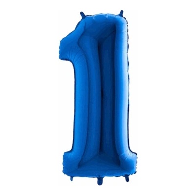 Balón narodeninový číslo 1 maxi modrá