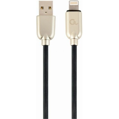 Gembird CC-USB2R-AMLM-1M Prémiový gumový 8-pinový nabíjecí 1m černý