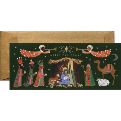 Rifle Paper Co. Vánoční přání Holiday Nativity, multi barva, plast, papír