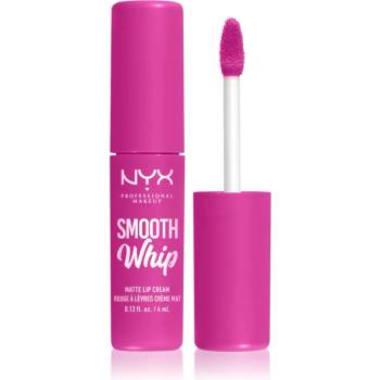 NYX Cosmetics Smooth Whip Matte Lip Cream кадифено червило с изглаждащ ефект цвят 20 Pom Pom 4ml