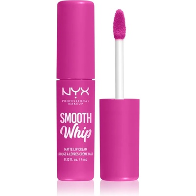 NYX Cosmetics Smooth Whip Matte Lip Cream кадифено червило с изглаждащ ефект цвят 20 Pom Pom 4ml