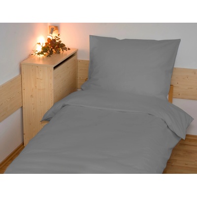 Brotex obliečky bavlna UNI antracitové nitený gombík 140x220 70x90