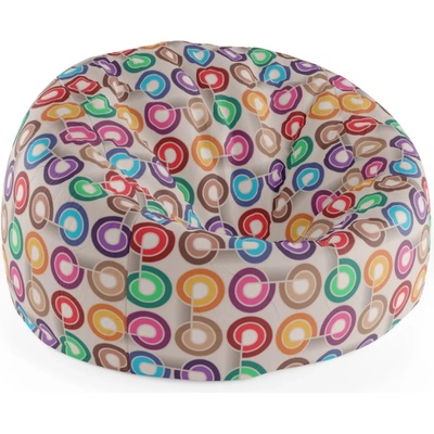 Sablio Sedací vak Cocoon Barevné spirály75 x 45 x 35 cm