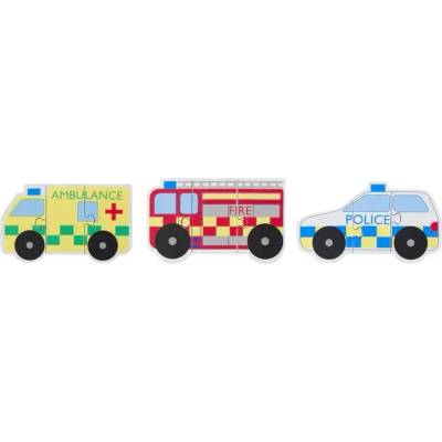 Orange Tree Toys Комплект дървени пъзели - Emergency Services (OTT06374)