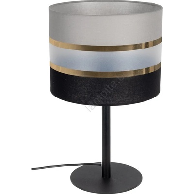 BELIS Настолна лампа CORAL 1xE27/60W/230V черна/сива (BE0704)