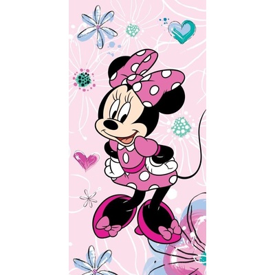 Jerry Fabrics Osuška Minnie Pink Bow 02 70x140 cm