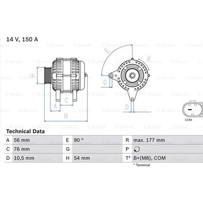Generátor BOSCH 0 986 080 580 (0986080580)