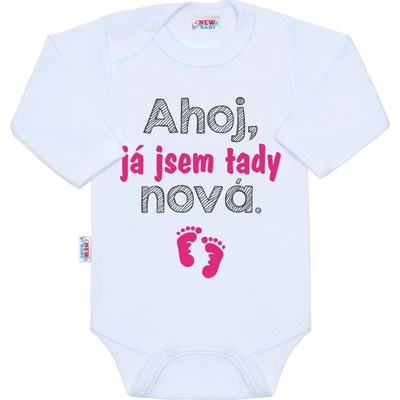 NEW BABY Body s potiskem AHOJ JÁ JSEM TADY NOVÁ