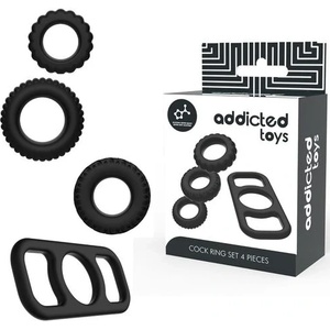 Addicted Toys - Пенис пръстен комплект 4 pieces