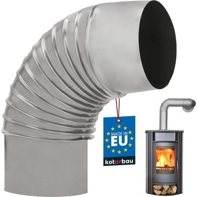 koleno dymové na komín pre krbové kachle Ø140 tepelne odolné