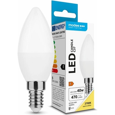 Modee LED žárovka Candle E14 4,9W teplá bílá ML-C2700K4,9WN