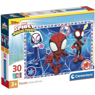 Clementoni Детски пъзел Clementoni от 30 части - Спайди и невероятните му приятели (20285)
